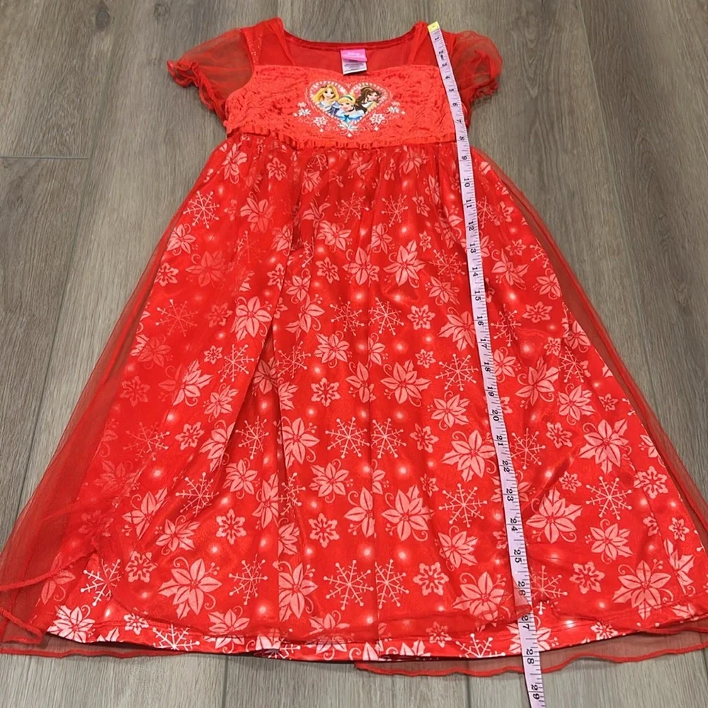 Disney Princess Play Dress Red Velvety and Shimmery Red Size XS